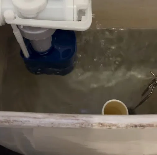 ボールタップ交換 作業完了 タンク内部